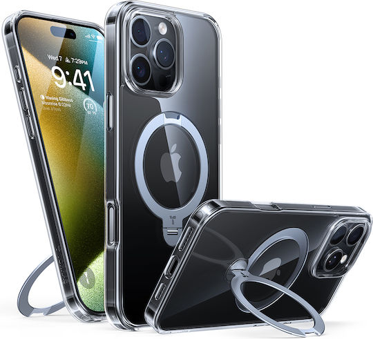 Torras Ostand Umschlag Rückseite Silikon Transparent (iPhone 17 Pro / iPhone 16 Pro)