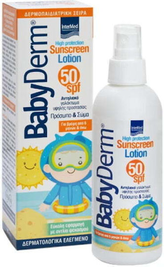 InterMed Babyderm Waterproof Baby Sunscreen Spray SPF50 200ml