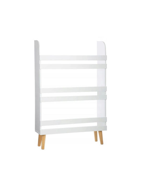 Kids Wooden Bookcase White