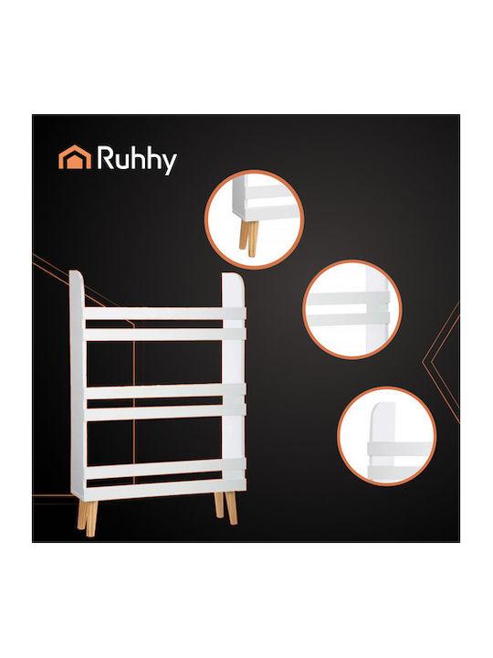 Kids Wooden Bookcase White