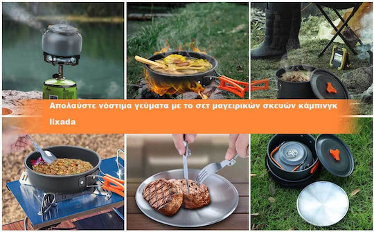 Lixada Ghu2457 ‎ Σετ Επιτραπέζια Σετ Μαγειρέματος για Camping 16τμχ