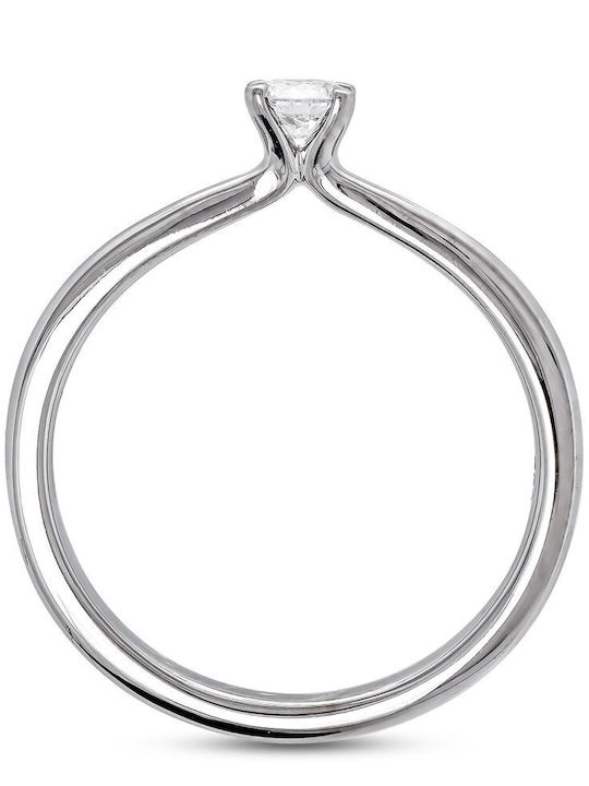Diamond Group Μονόπετρο από Λευκόχρυσο 18Κ Diamond Group Μονόπετρο από Λευκόχρυσο 18Κ