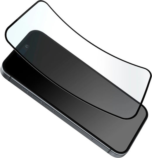 Puro Flexible Glass D3o Hybrid Glass Black Frame Iphone 16 Iphone 15 Iphone 15 Pro 8018417485497