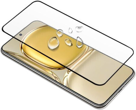 Mocolo Vollkleber Vollflächig gehärtetes Glas Schwarz (Huawei P50)
