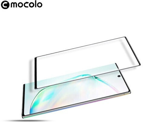 Fingerprint Unlock Full Face Tempered Glass Μαύρο (Galaxy Note 10+)