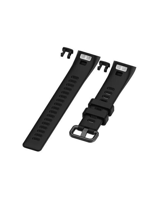 Stripes Strap Silicone Black (Huawei Band 4 Pro)