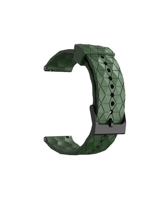 Rhombus Strap Silicone Army Green (Huawei Watch GT/GT Pro 2/3/4/5 / Ultimate 46mmHonor GS Pro)
