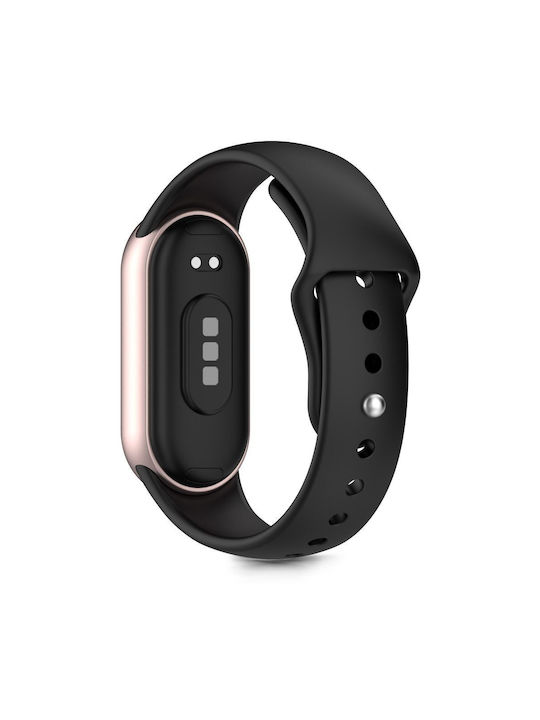 Tech-Protect ICONBAND Armband Silikon mit Pin Schwarz (Smart Band 8 / Smart Band 9 / Smart Band 10)