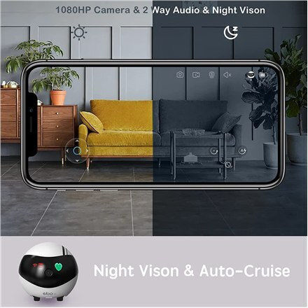 Enabot Ebo Air IP Companion Robot Κάμερα Wi-Fi Full HD 1080p Μπαταρίας με Αμφίδρομη Επικοινωνία