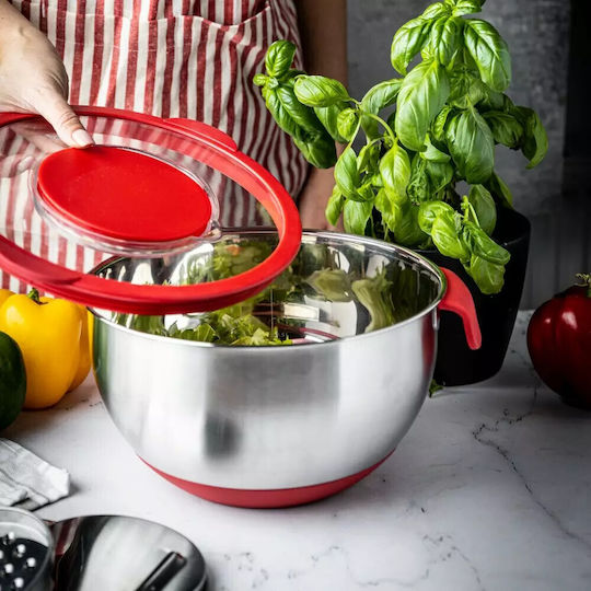 KING Hoff Stainless Steel Mixing Bowl Capacity 5lt with Diameter 24cm and Height 14cm.