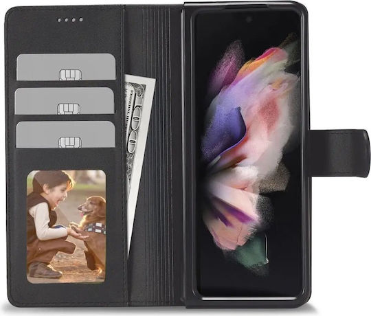 Tech-Protect Портмоне Изкуствена кожа / Силикон Черен (Samsung Galaxy Z Fold 7)