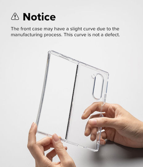 Ringke Umschlag Rückseite Kunststoff / Silikon mit Band Transparent (Samsung Galaxy Z Fold 7)