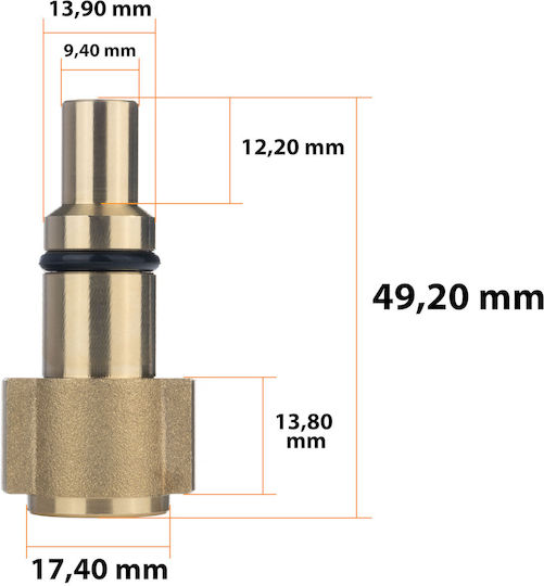 Foam Nozzle Parkside Für Waschmaschinen Verstellbarer Strahl Messingkörper