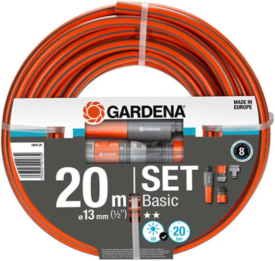 Gardena Furtun de grădină Udare Set Basic 1/2" 20m