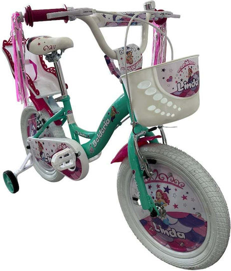 Belderia Linda 14" Kids' Bicycle City with Aluminum Frame Green/Pink