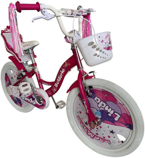 Belderia Linda 18" Kids' City Bicycle With Aluminum Frame Pink