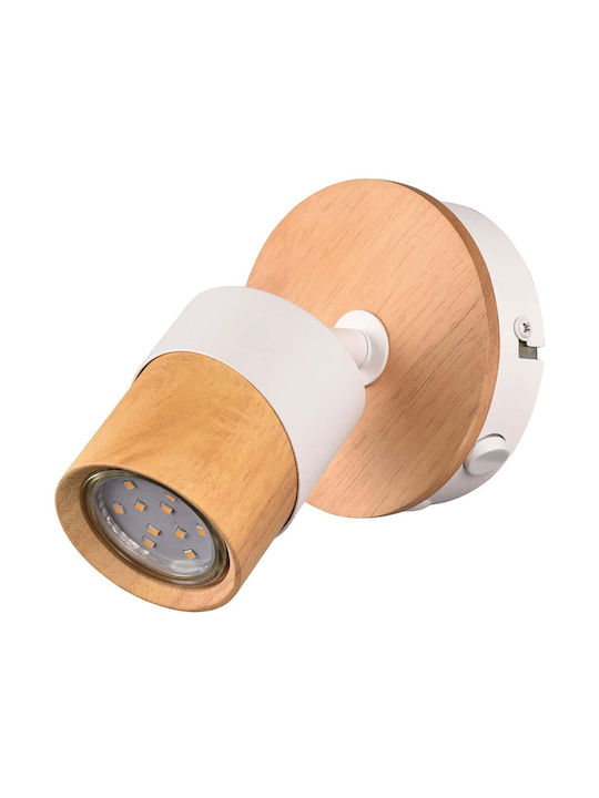 Trio Lighting Единично Спот с Цокъл GU10 в Бял Цвят