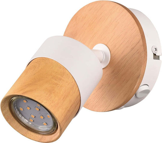 Trio Lighting Μονό Σποτ με Ντουί GU10 σε Λευκό Χρώμα