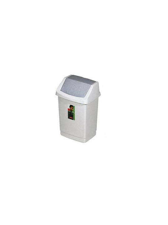 Curver Coș de Gunoi Plastic Gri 50lt 1buc