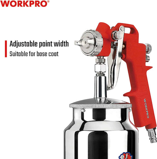 WorkPro Pistol De Vopsit Cu Aer Sub Tumbler 1.5mm
