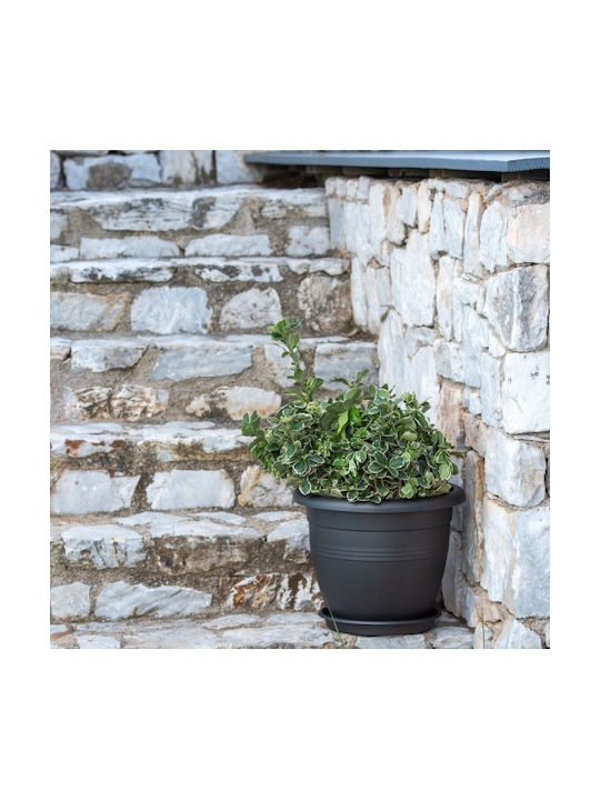 Viomes Terracotta Pot Plastic Marmari 25x25x21cm.