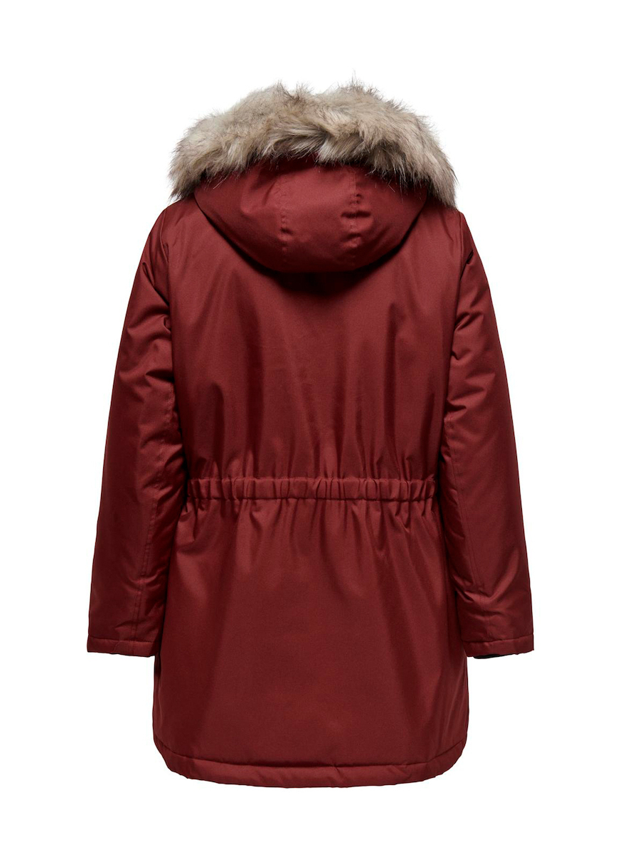 Only Carmakoma Women's Long Parka Jacket for Winter with Hood