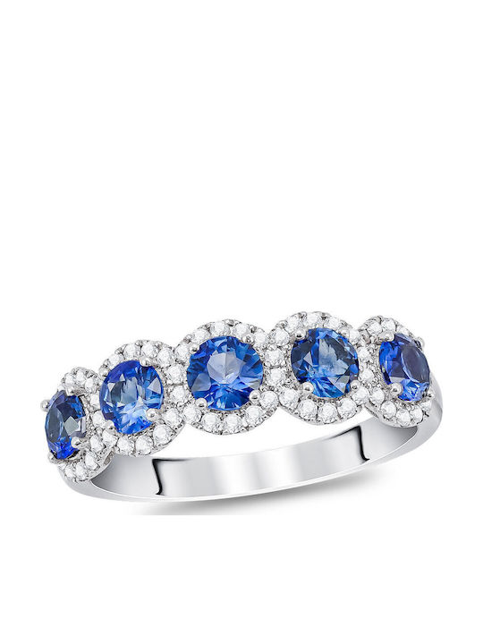 Kiriakos Gofas Damen Ring mit Diamant aus Weißgold 18K