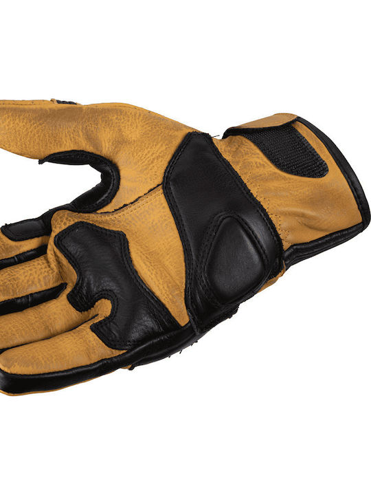 Summer Women's Motorcycle Gloves Leather Brown