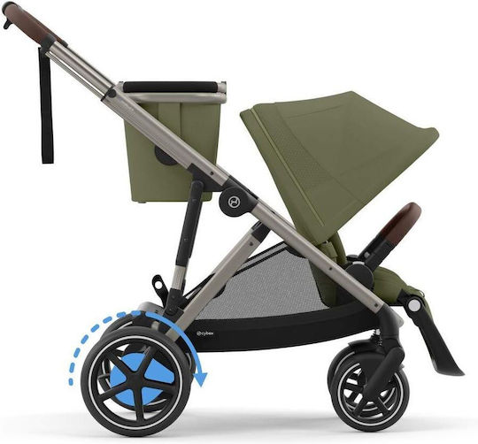 Cybex Gazelle S Baby Stroller Suitable for Newborn Moss Green 12.6kg