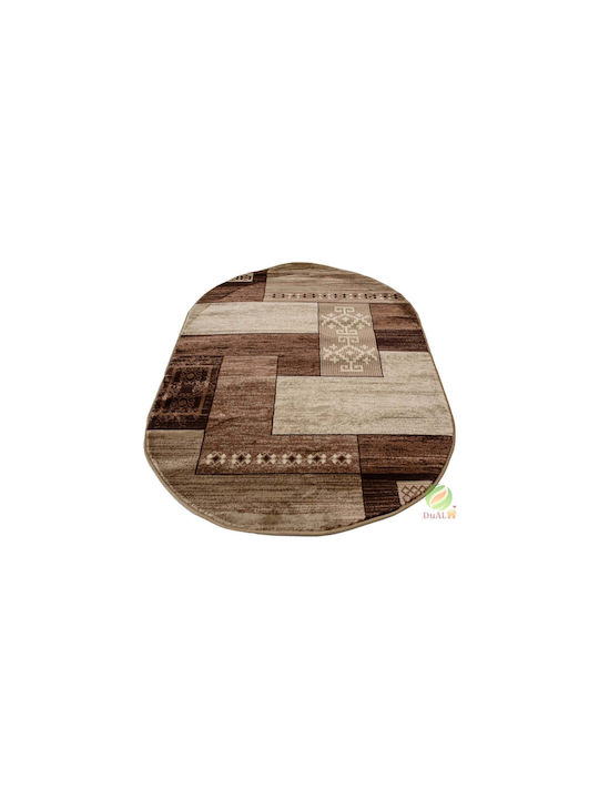 Килим Правоъгълена Кафяв
