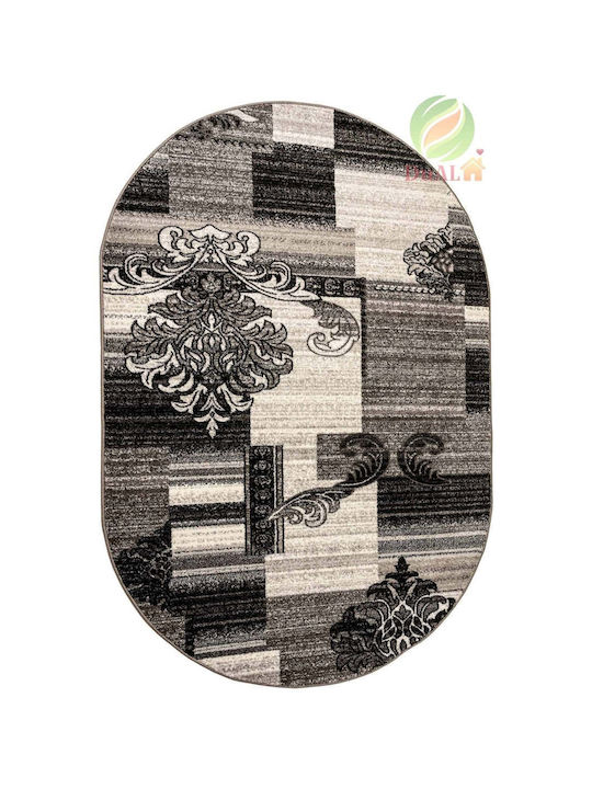 Rutschfest Teppich Rechteckig Synthetisch,Polyester/Cotton/Leather Gray