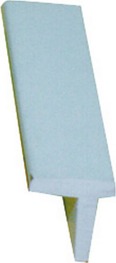 Τερματικο Πλαστικο Προφιλ L45 Λευκο Tessilmare 35.fn.6566018b