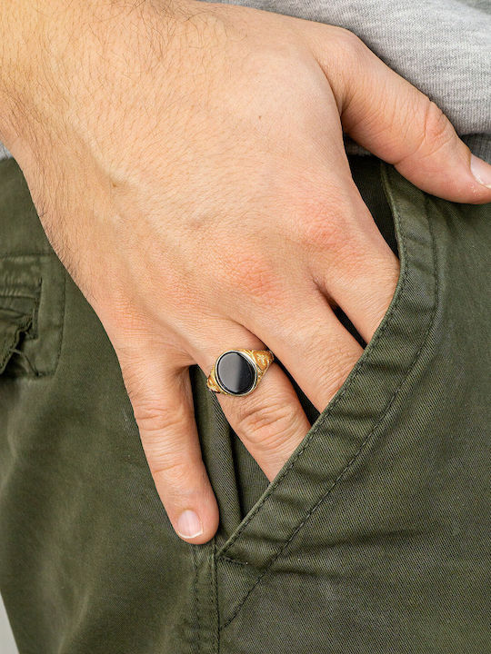Kiriakos Gofas Ring made of Gold 14K