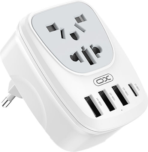XO WL26 Адаптер за контакт от Universal в Universal с 3 USB порта