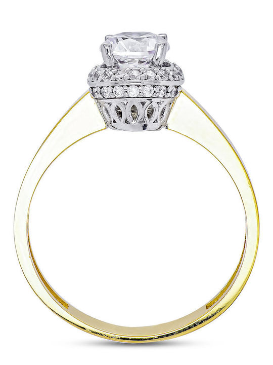 Kiriakos Gofas Single Stone Ring From 14K Gold Kiriakos Gofas Single Stone Ring From 14K Gold