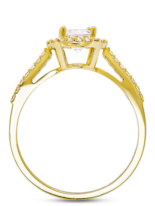 Kiriakos Gofas Single Stone Ring From 14K Gold Kiriakos Gofas Single Stone Ring From 14K Gold