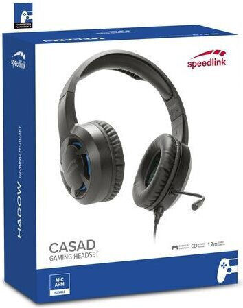 SpeedLink Casad Надушници Гейминг Слушалки с Свързаност 2x3,5 мм Сини за PS4