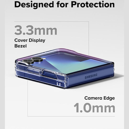 Ringke Back Cover Silicone / Plastic with Strap Transparent (Galaxy Z Flip7)