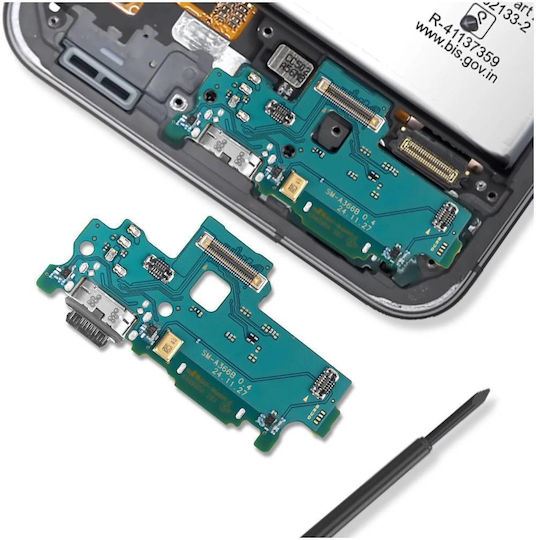 Clappio Conector De Încărcare Usb-c Samsung Galaxy A36 Cititor Sim Verde