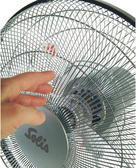Solis Ventilator Pe Piedestal 60W Diametru Ventilator 40cm Cu Telecomandă Gri