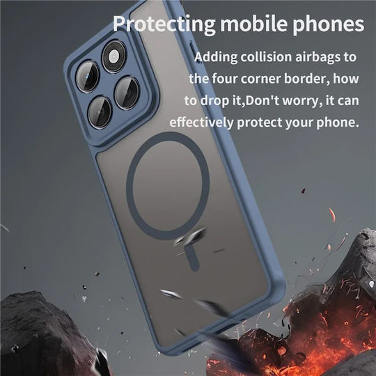 Techsuit Halofrost Ii Magsafe Umschlag Rückseite Kunststoff / Silikon Marineblau (Motorola Edge 60 Pro)