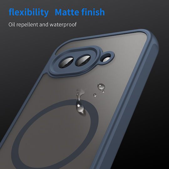 Techsuit Halofrost Ii Magsafe Umschlag Rückseite Silikon Marineblau (Google Pixel 9a)