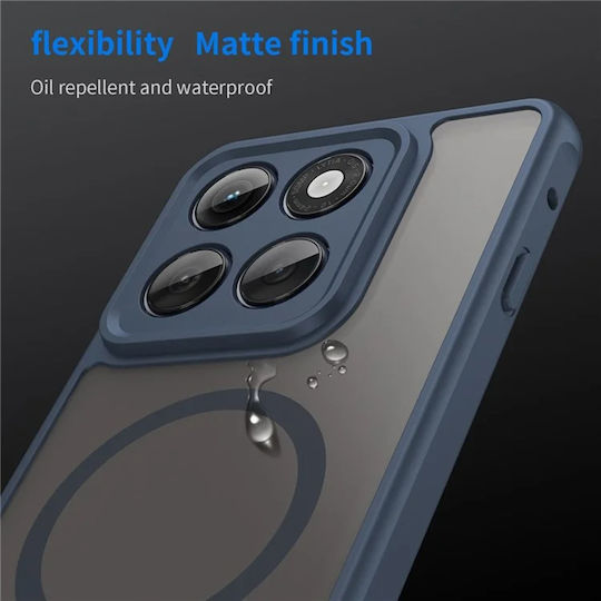 Techsuit Halofrost Ii Magsafe Umschlag Rückseite Kunststoff / Silikon Marineblau (Motorola Edge 60 Pro)