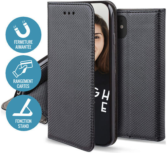 Smart Magnet Umschlag Rückseite Schwarz (Honor Magic4 Lite)