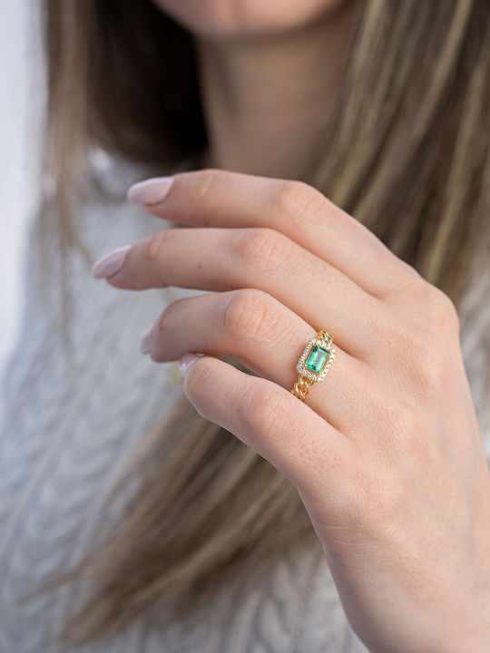 Kiriakos Gofas Femeie Inel cu Diamant din Aur 18K