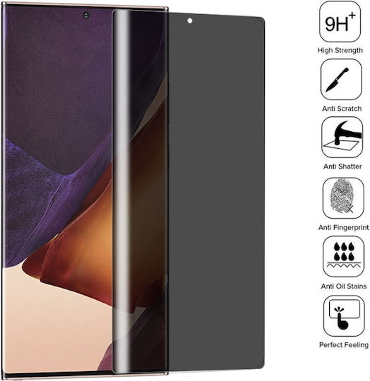 Confidențialitate Full Face Tempered Glass Negru (Galaxy Note 20 Ultra ) MPSG1244