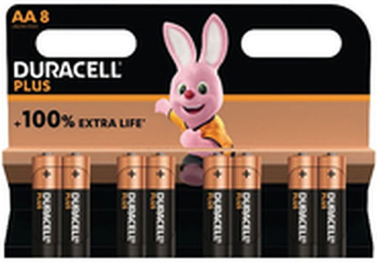 Duracell Plus Alkaline Batterien AA 1.5V 8Stück