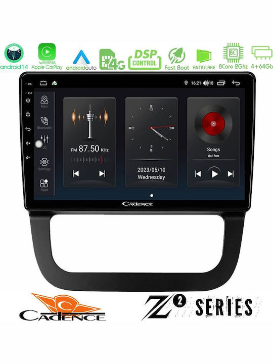 Bizzar Car Audio System for Volkswagen Jetta 2011 2018 (Bluetooth/USB/WiFi/GPS/Apple-Carplay/Android-Auto) with Touch Screen 10"