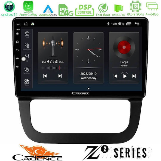 Bizzar Car Audio System for Volkswagen Jetta 2011 2018 (Bluetooth/USB/WiFi/GPS/Apple-Carplay/Android-Auto) with Touch Screen 10"