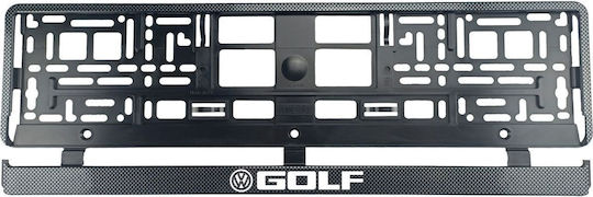 Set 2 Bucăți Cadru Plăcuță de Înmatriculare Carbon Vw Golf